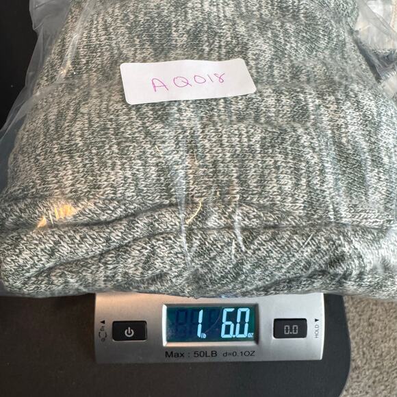 ModCloth Women’s 1X Green Marled Open Front Knit Cardigan Sweater Pockets - Picture 9 of 9